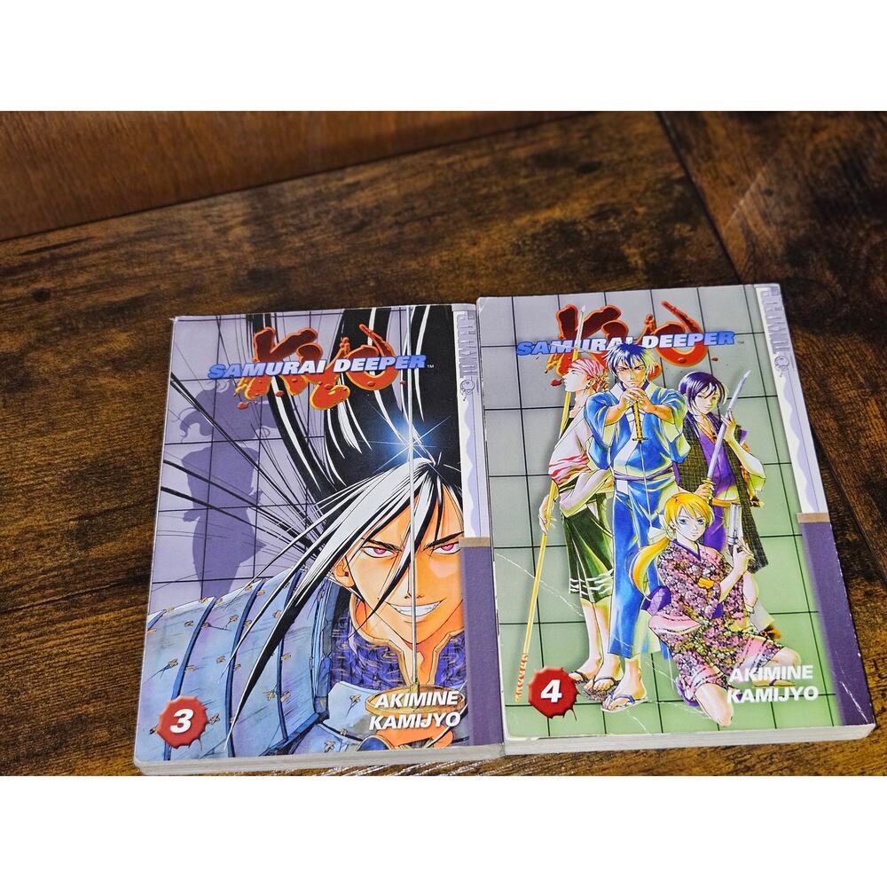 Samurai Deeper Kyo Volume 3&4 Akimine Kamijyo English Manga Tokyopop